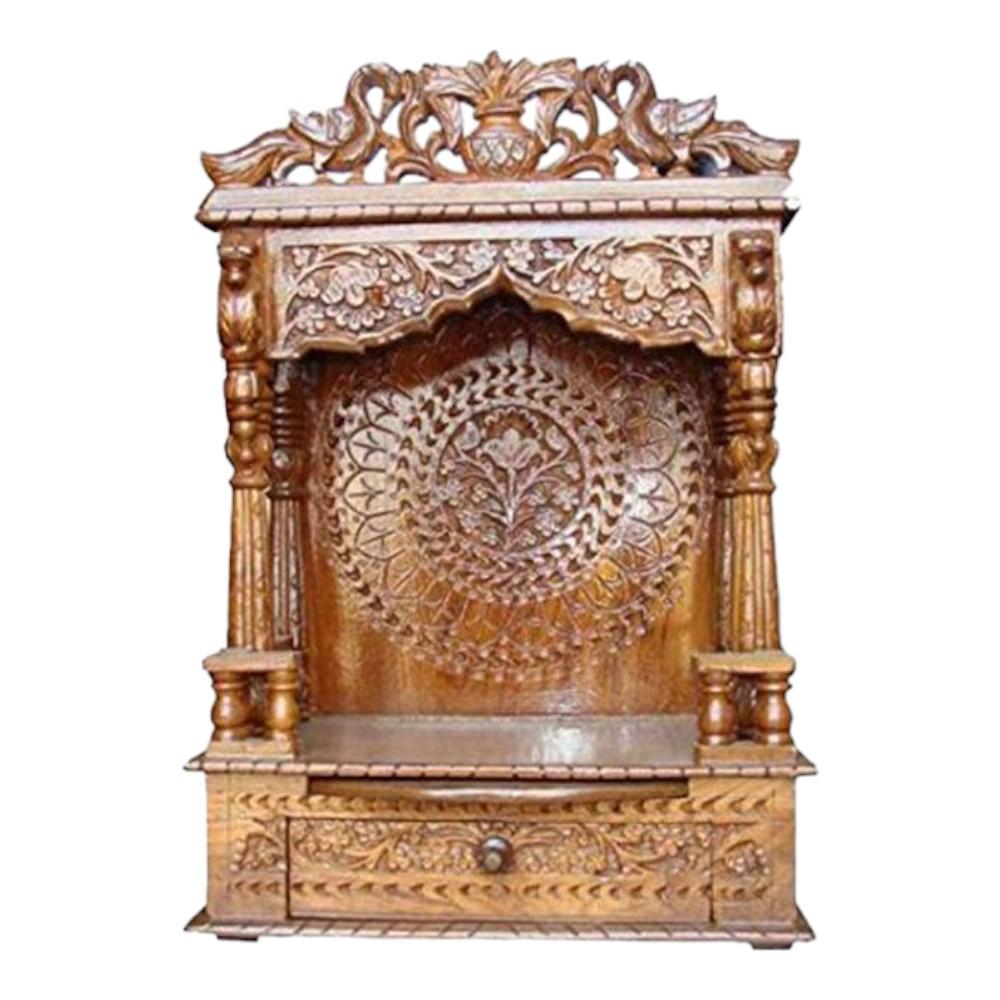 Aditi Solid Wood Free Standing Prayer Unit