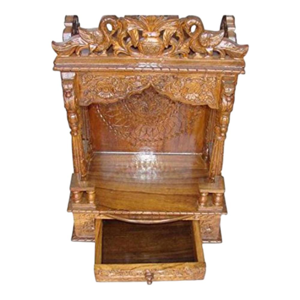 Aditi Solid Wood Free Standing Prayer Unit