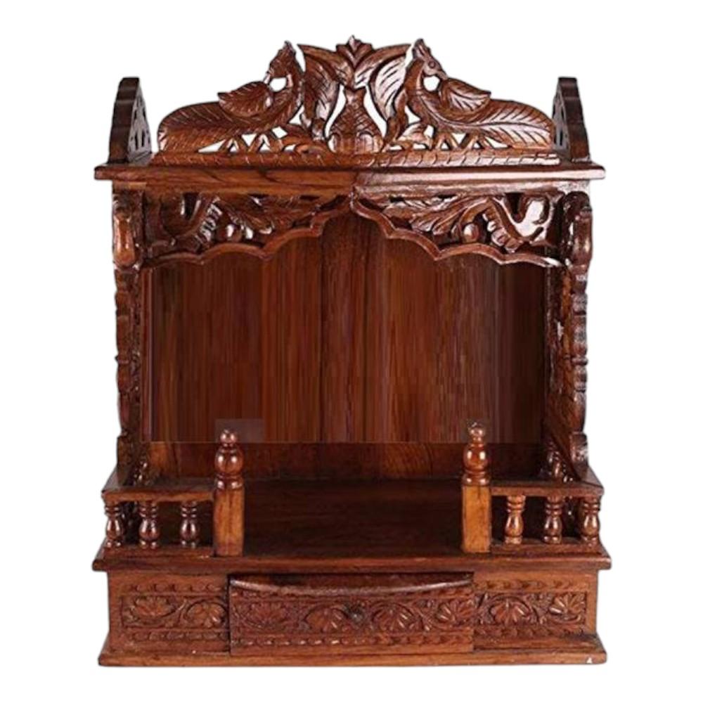 Ajay Solid Wood Free Standing Prayer Unit