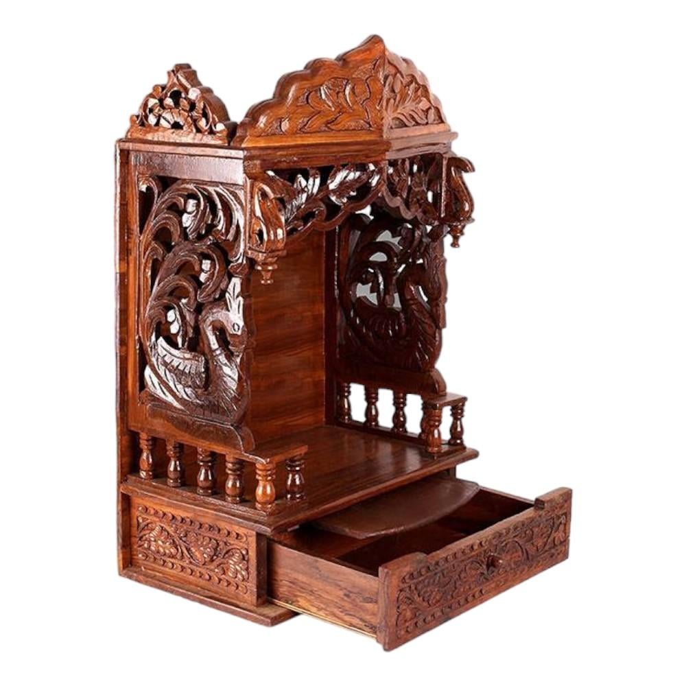 Anjali Solid Wood Free Standing Prayer Unit