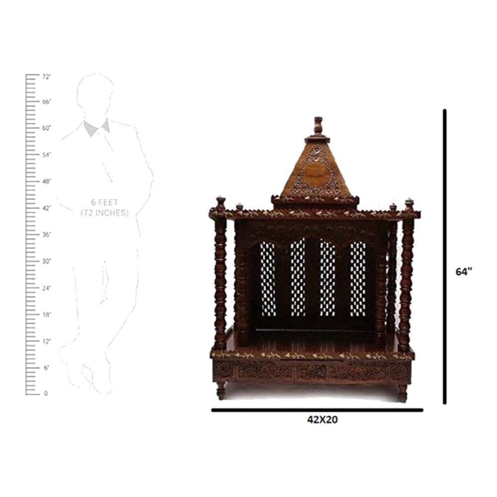 Diya Solid Wood Free Standing Prayer Unit