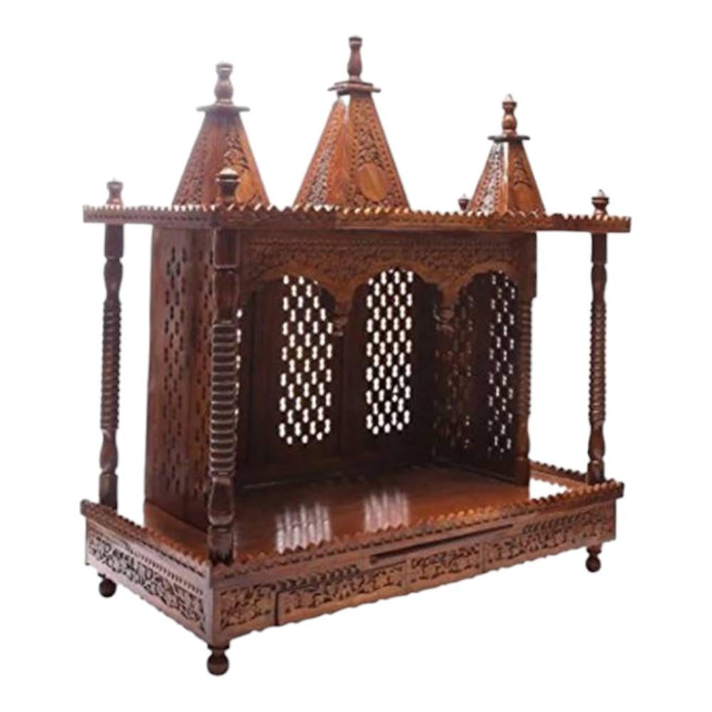 Jaya Solid Wood Free Standing Prayer Unit