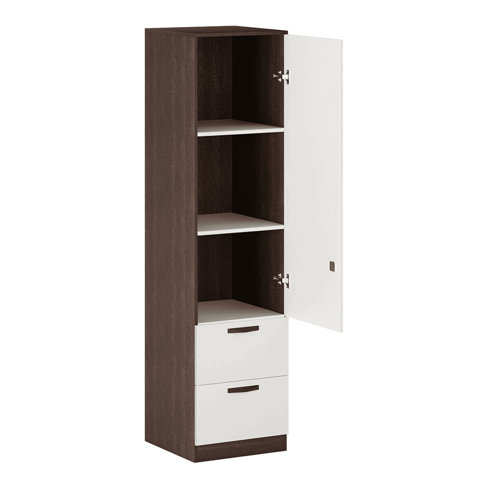 Bluewud Andrie Single Door Wardrobe with Two Drawer