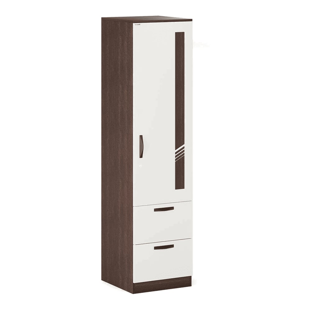 Bluewud Andrie Single Door Wardrobe with Two Drawer