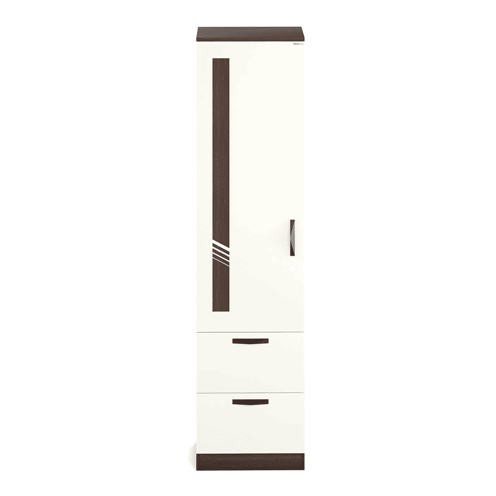 Bluewud Andrie Single Door Wardrobe with Two Drawer