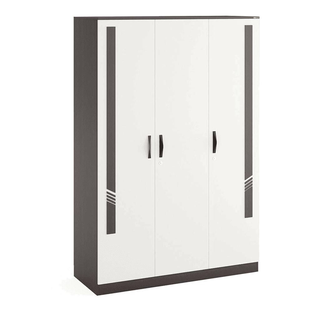 Bluewud Andrie 3 Door Wardrobe with Drawer