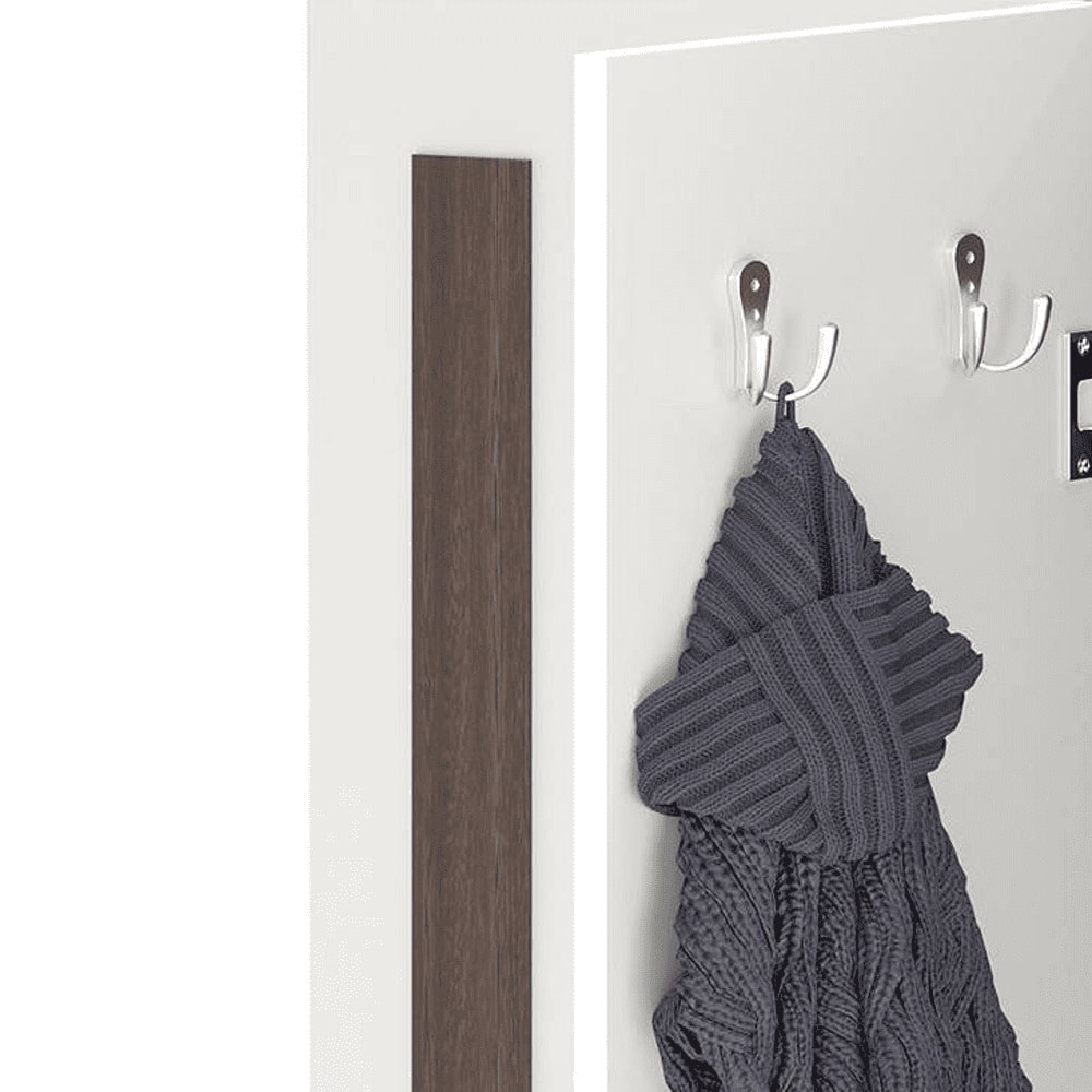 Bluewud Andrie 4 Door Wardrobe with Drawer (Wenge & Frosty)