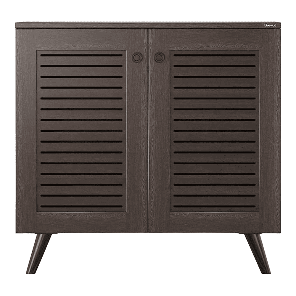 Carlem 2 Door Free Standing Engineered Wood Shoe Rack in Wenge Finish