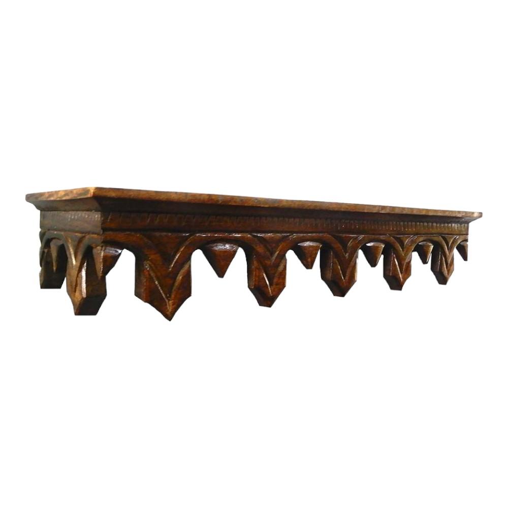 Watson Coffee Walnut Solid Wood Wal Shelf