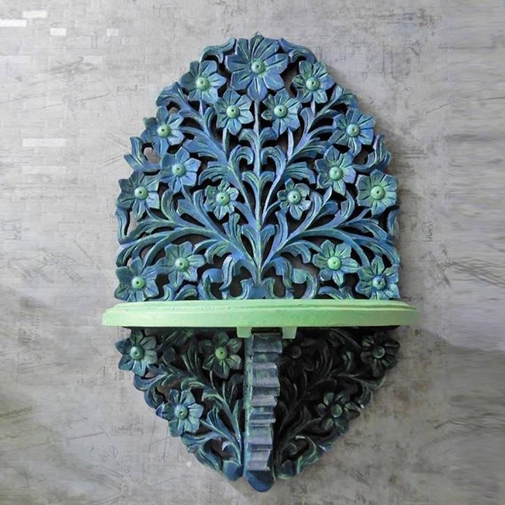 Will Multicolor Solid Wood Wal Shelf