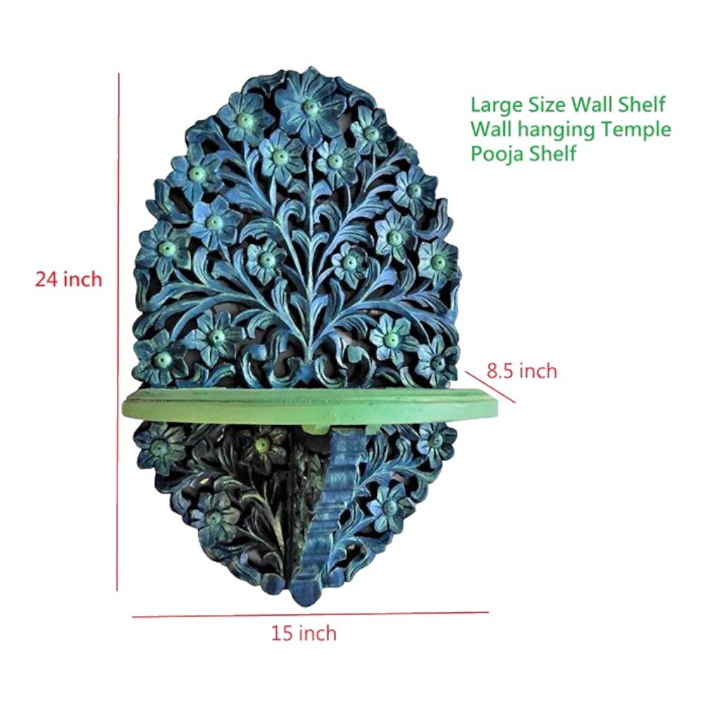 Will Multicolor Solid Wood Wal Shelf