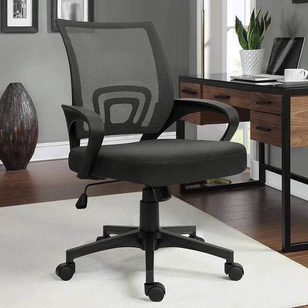 Task Net Swivel Study Chair in Black Colour