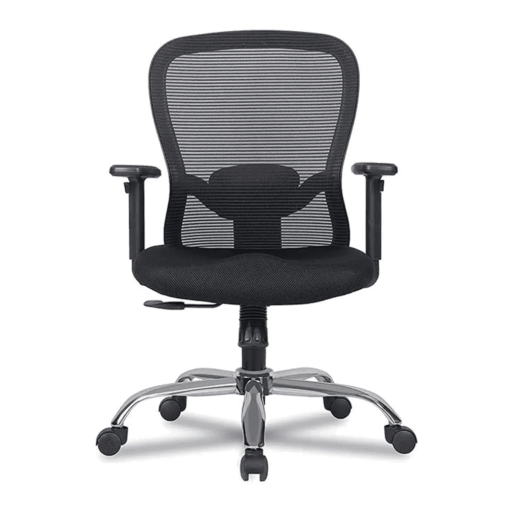 Corey Net Swivel Study Chair in Black Colour