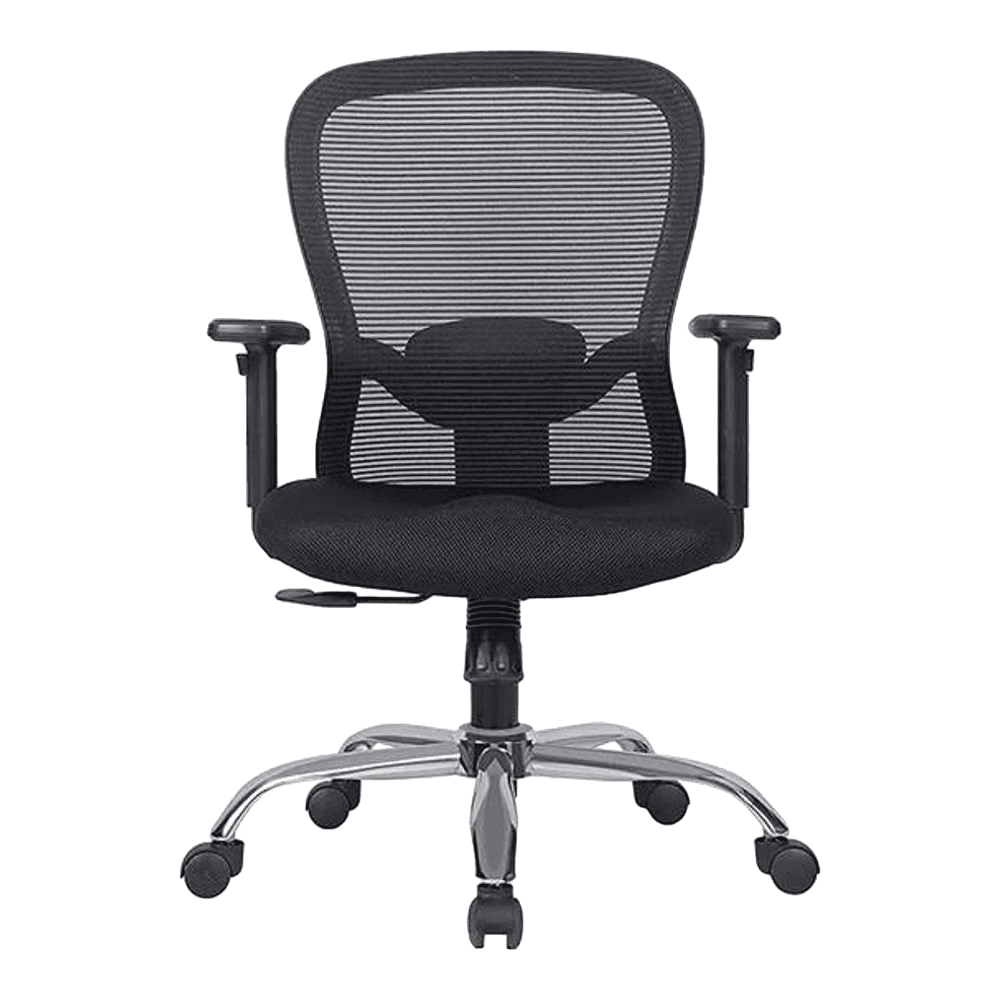 Corey Net Swivel Study Chair in Black Colour
