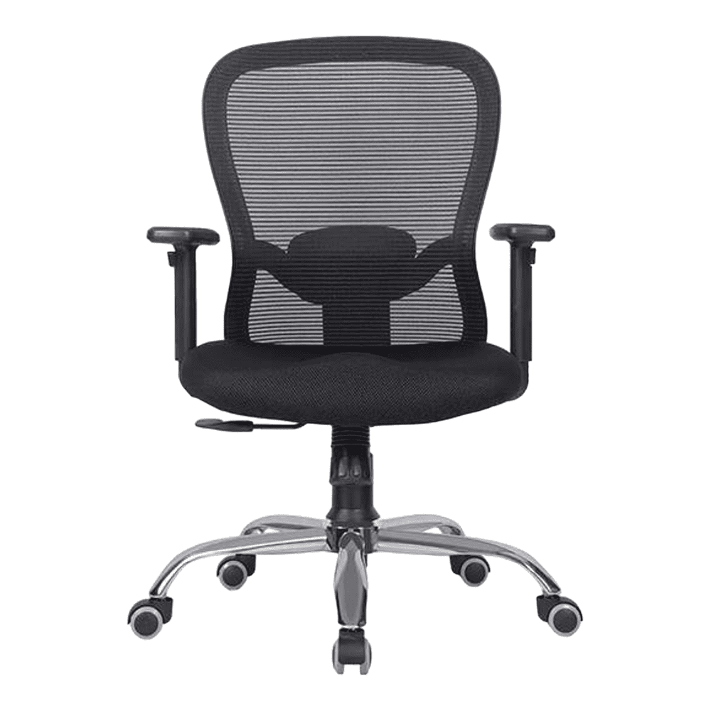 Anderson Net Swivel Study Chair in Black Colour