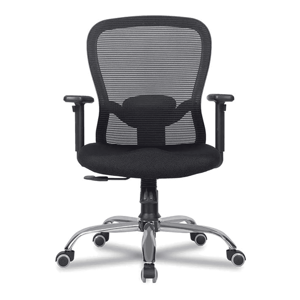 Anderson Net Swivel Study Chair in Black Colour