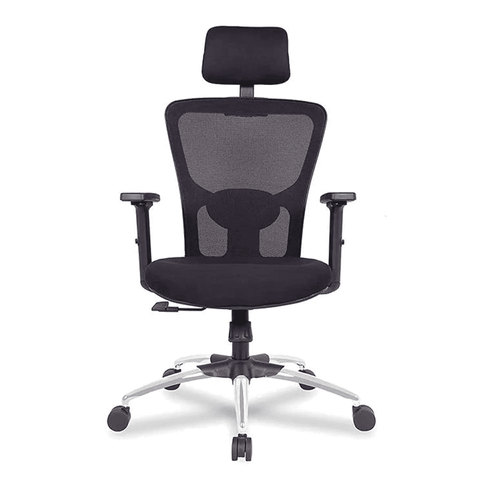 Ergonomic Net Swivel Study Chair in Black Colour