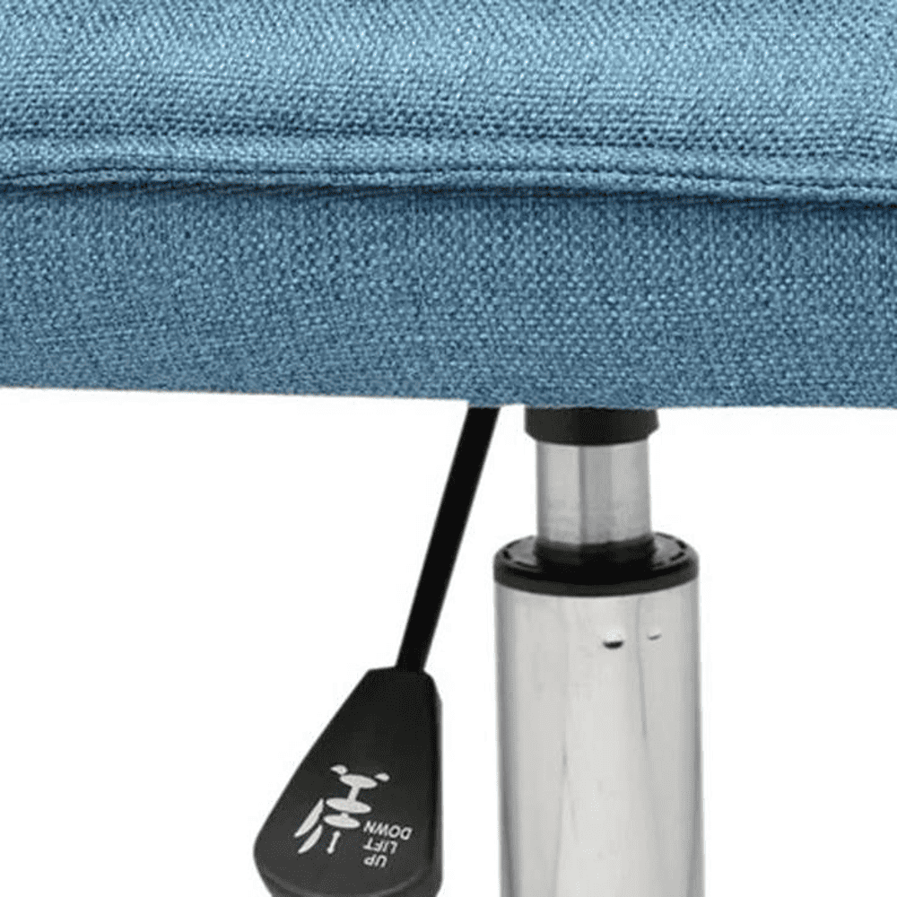 Feleena Fabric Swivel Study Chair in Blue Colour