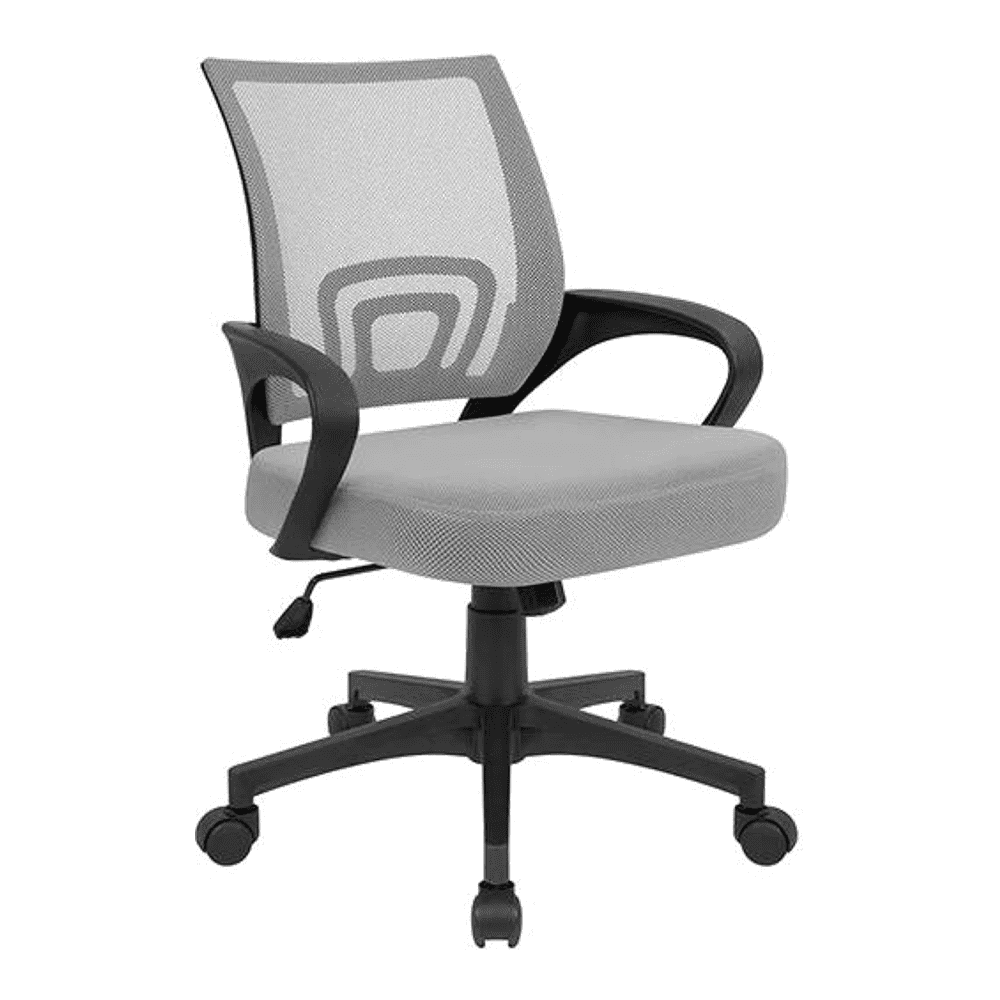 Task Net Swivel Study Chair in Grey Colour