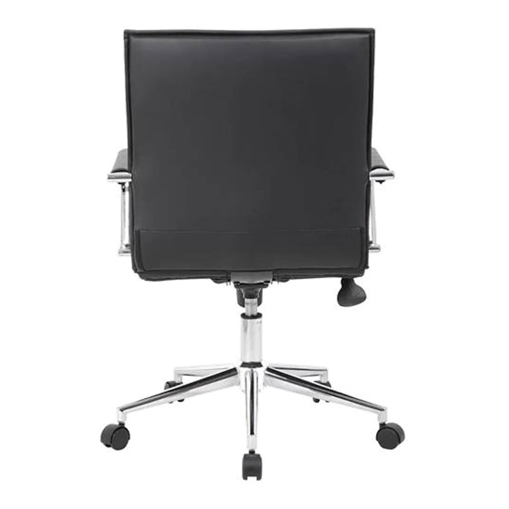 Goris Leatherette Swivel Study Chair in Black Colour