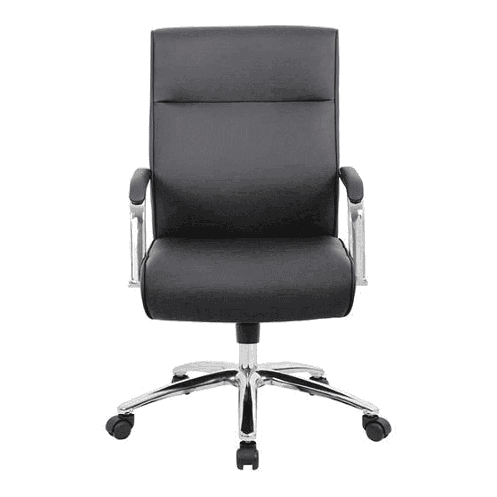 Landyn Leatherette Swivel Study Chair in Black Colour