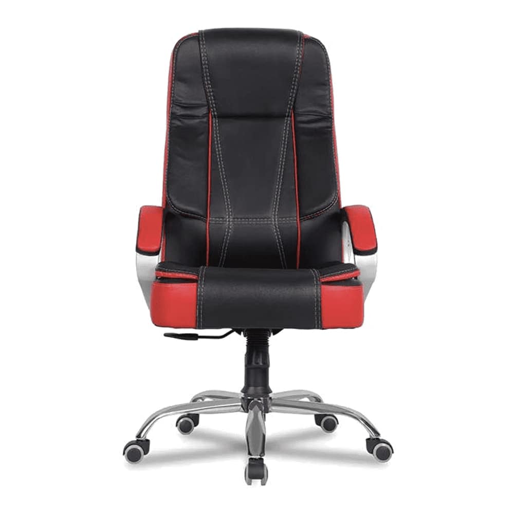 Eve Leatherette Swivel Study Chair in Black Colour