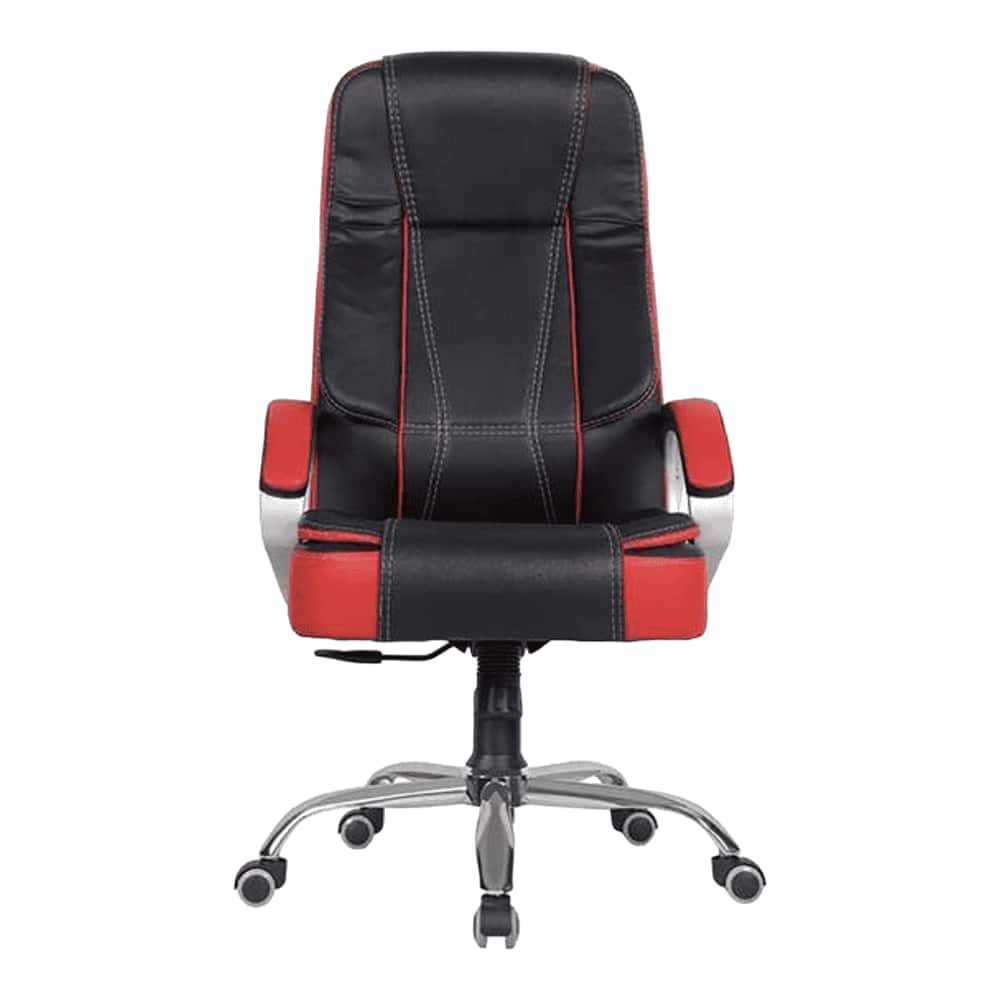 Eve Leatherette Swivel Study Chair in Black Colour