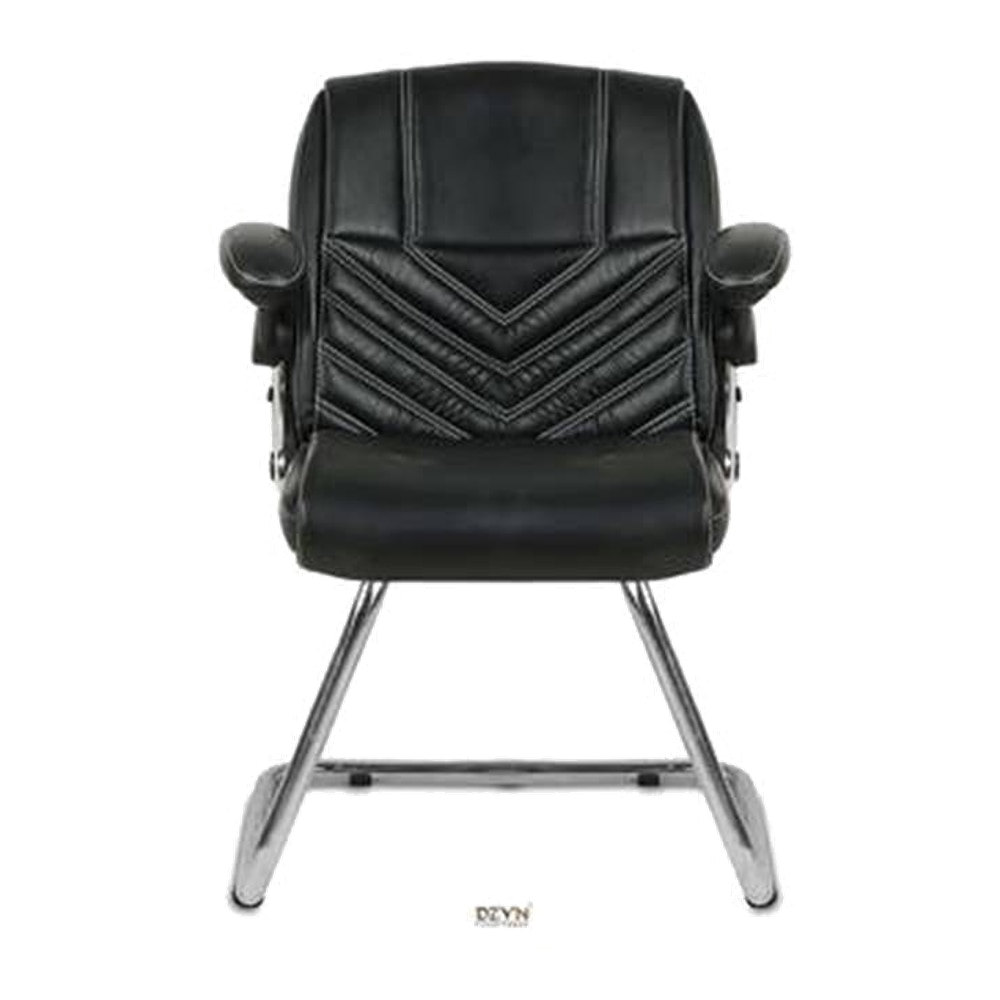 Essex Leatherette Study Chair in Black Colour