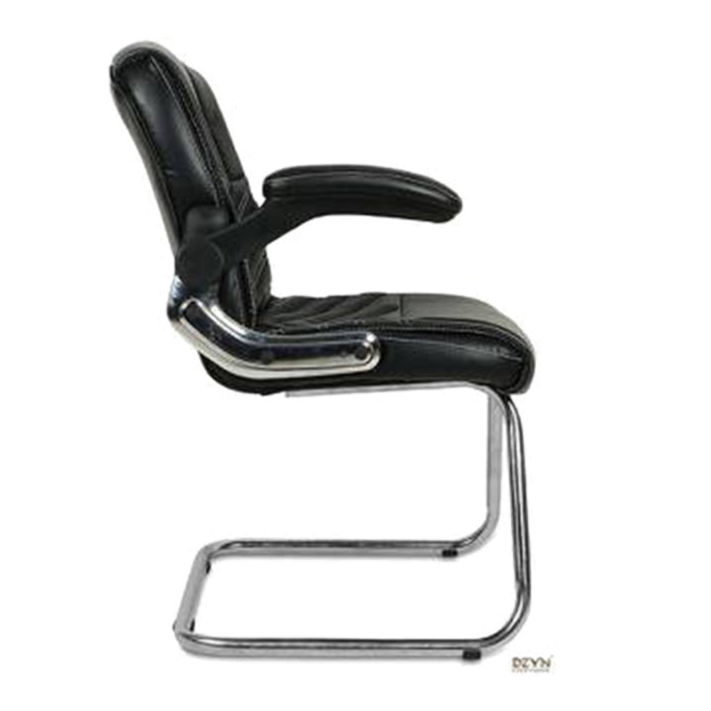 Essex Leatherette Study Chair in Black Colour
