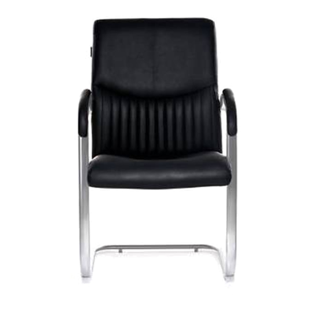 Anne Leatherette Study Chair in Black Colour