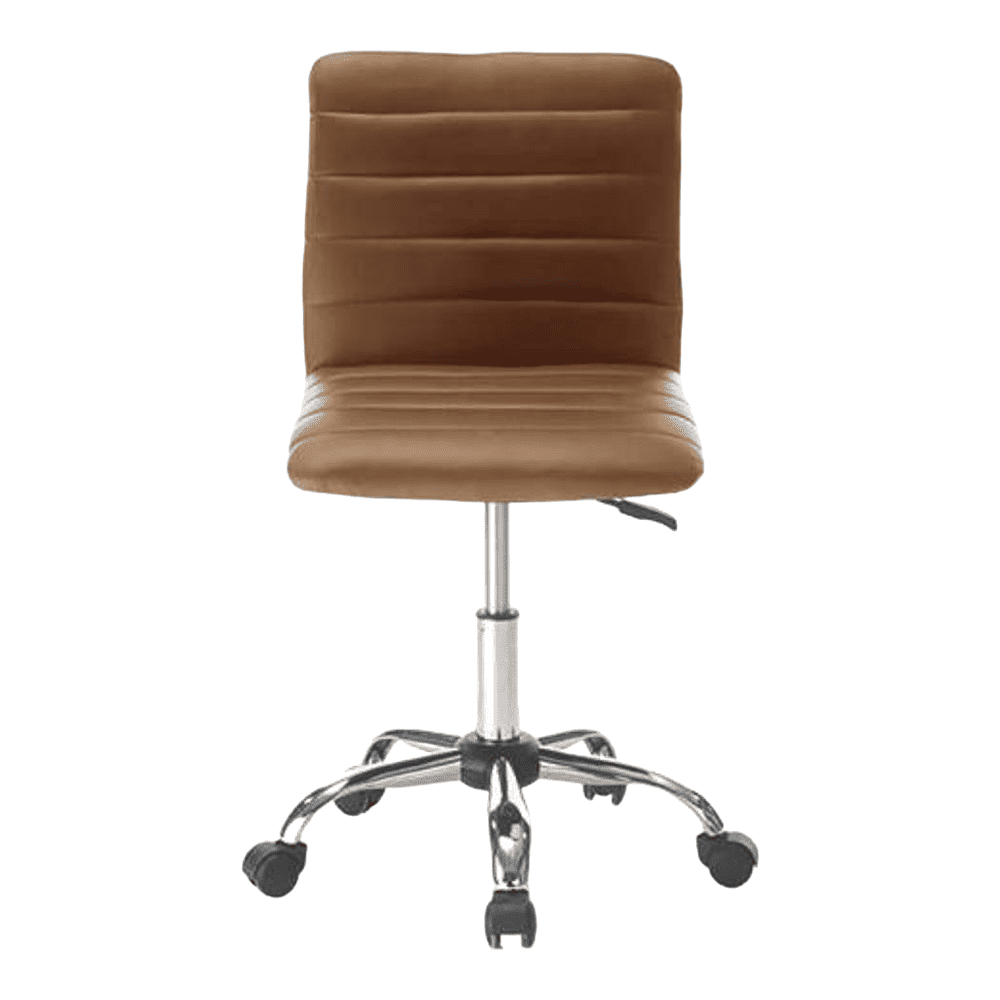 Jason Leatherette Swivel Study Chair in Brown Colour