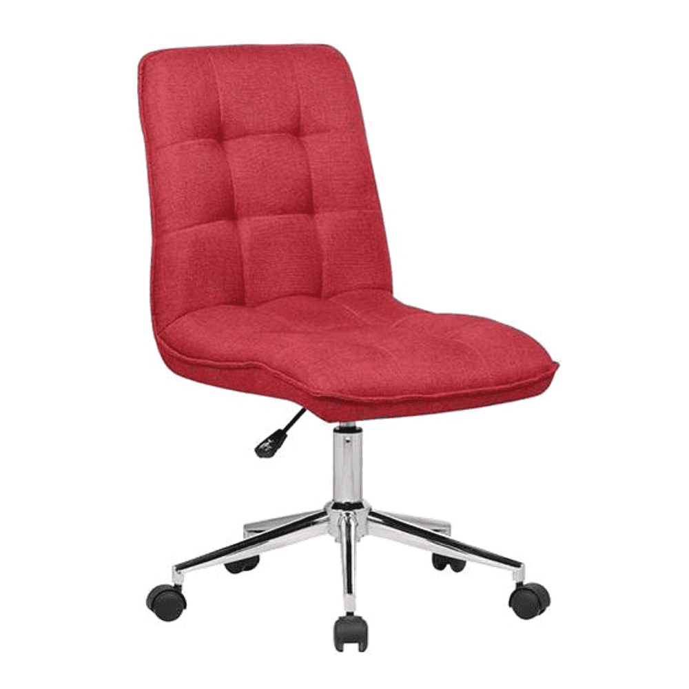Feleena Leatherette Swivel Study Chair in Brown Colour