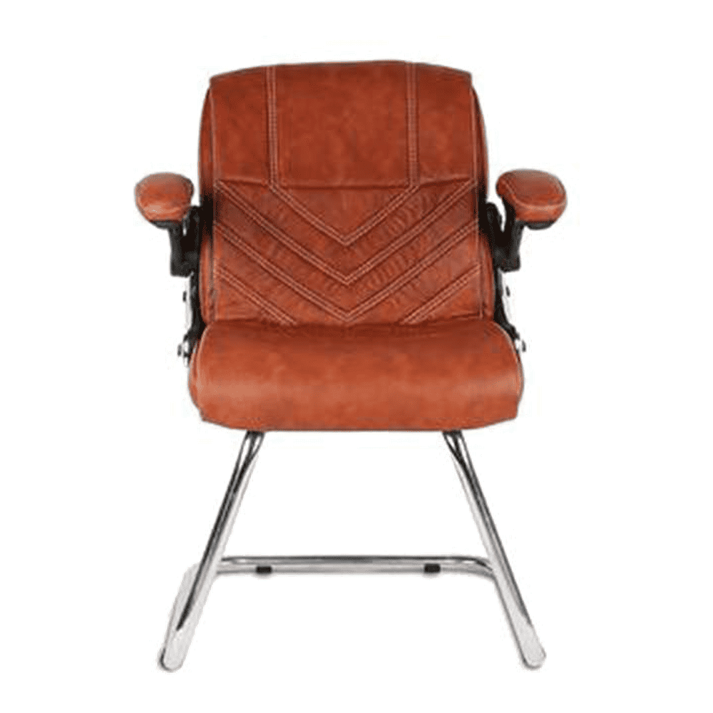 Presly Leatherette Study Chair in Brown Colour