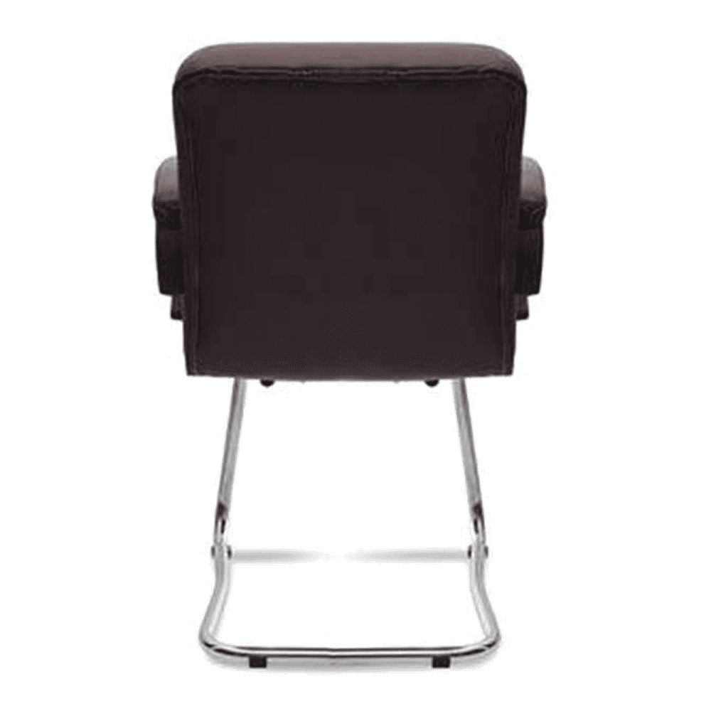 Pervina Leatherette Study Chair in Brown Colour