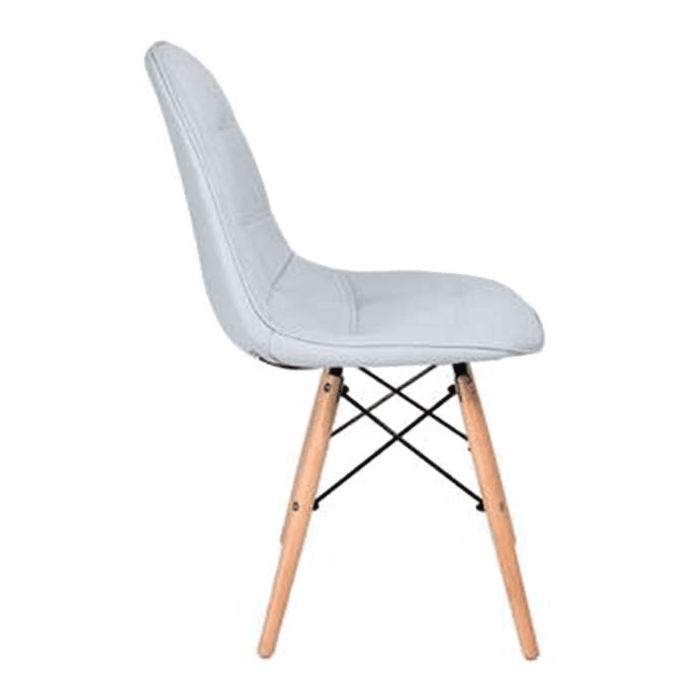 Maxime Leatherette Study Chair in Grey Colour