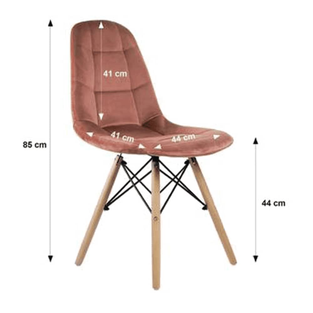 Maxime Leatherette Study Chair in Pink Colour