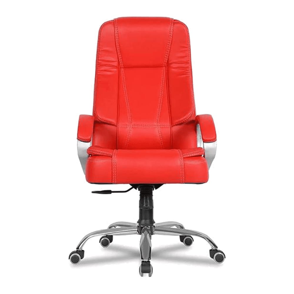 Odyssey Leatherette Swivel Study Chair in Red Colour