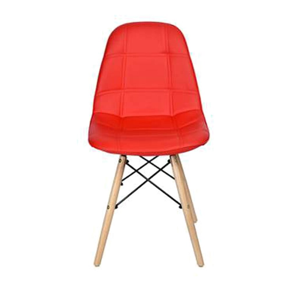 Maxime Leatherette Study Chair in Red Colour