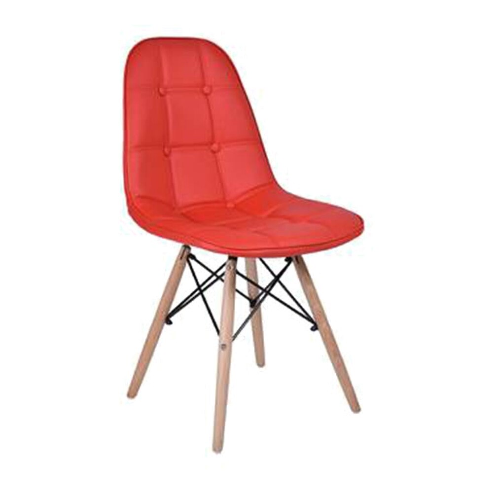 Maxime Leatherette Study Chair in Red Colour