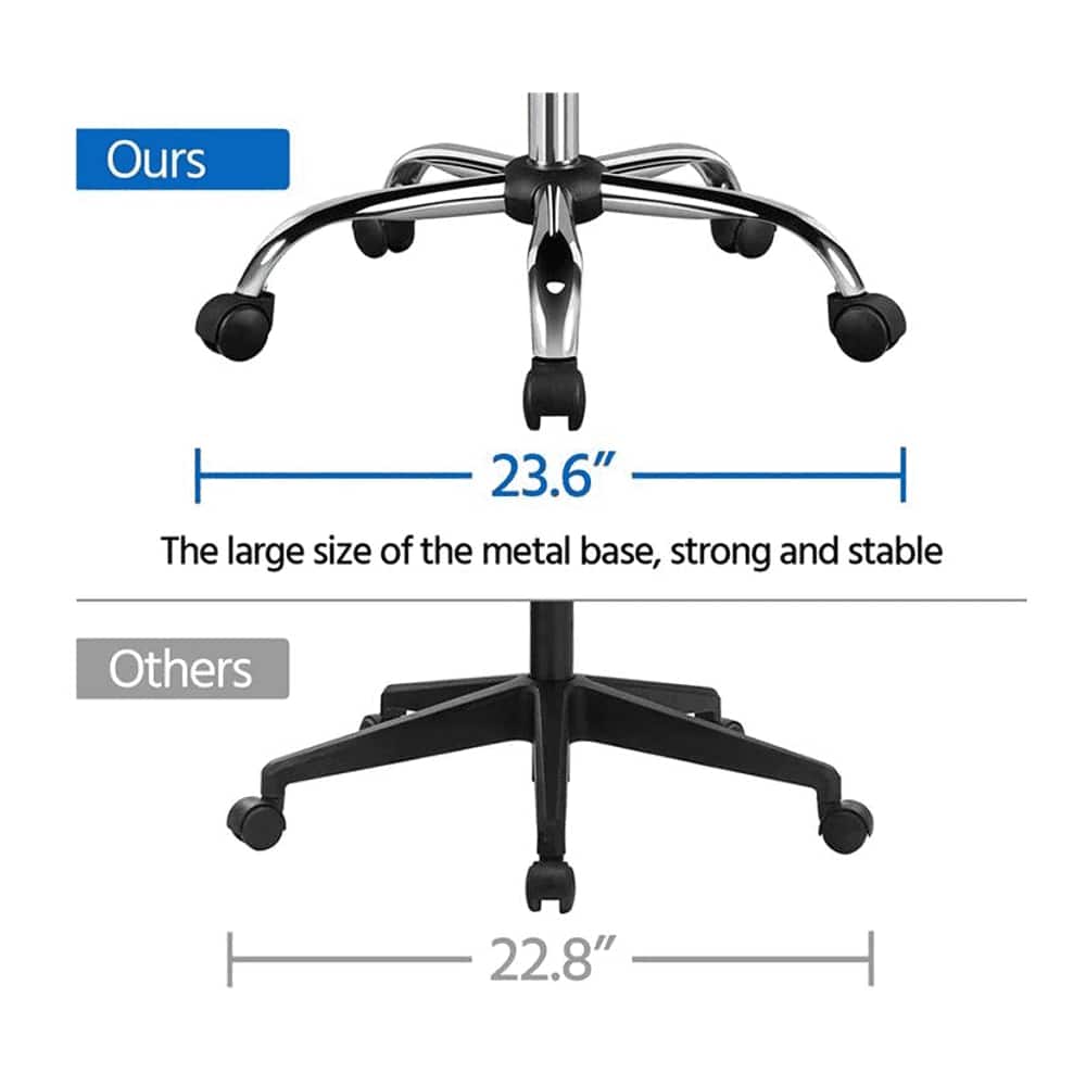 Wanetta Leatherette Swivel Study Chair in White Colour