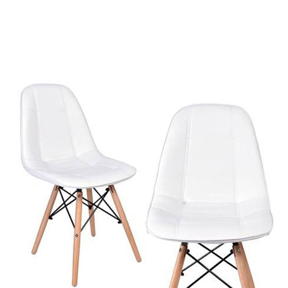 Maxime Leatherette Study Chair in White Colour