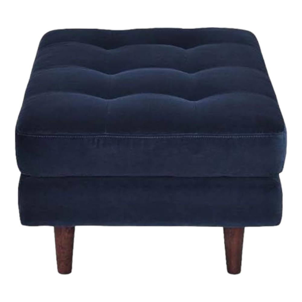 Brit Ottoman in Midnight Blue Colour