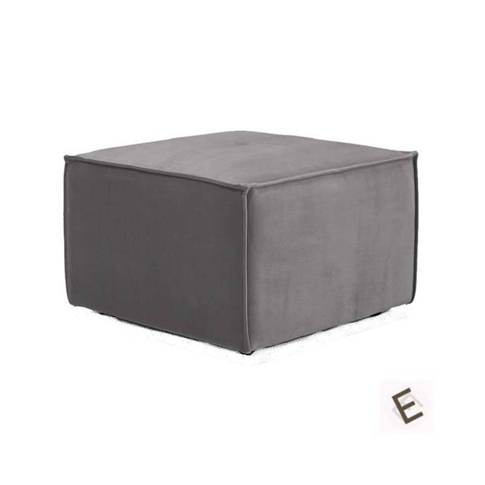 Emmett Ottoman in Midnight Grey Colour