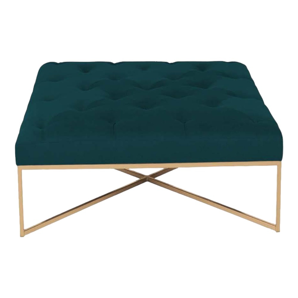 Ema Ottoman in Peacock Green Colour