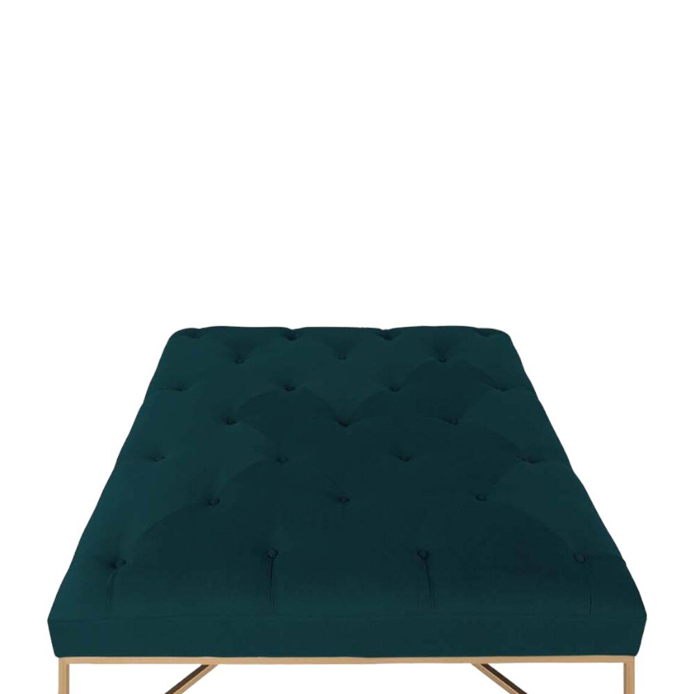 Ema Ottoman in Peacock Green Colour