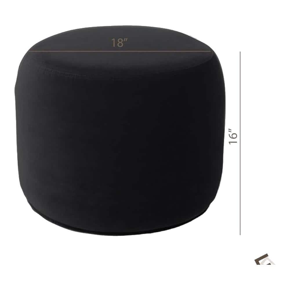Serie O Pouffe in Black Colour