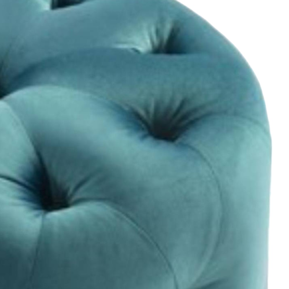 Amanda Pouffe in Peacock Teal Colour