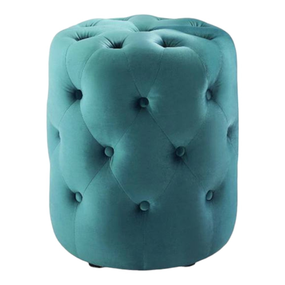 Amanda Pouffe in Peacock Teal Colour