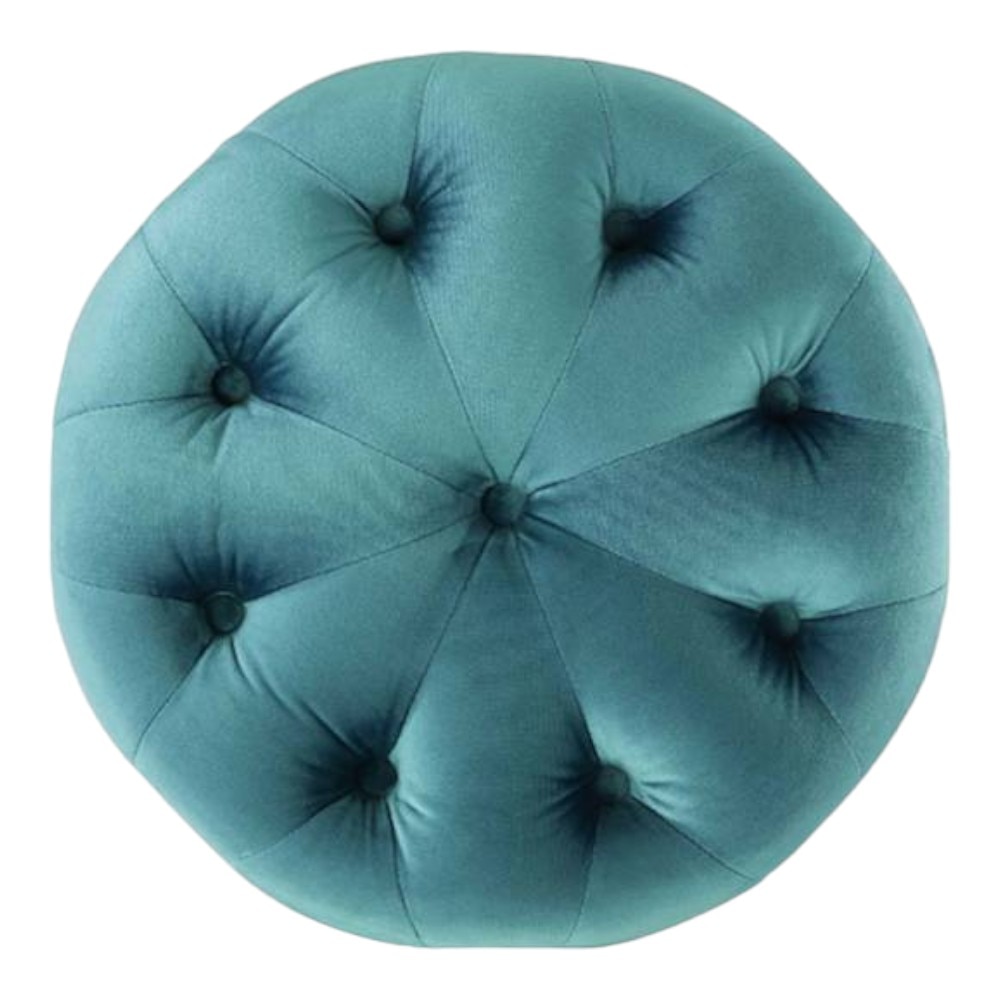 Amanda Pouffe in Peacock Teal Colour