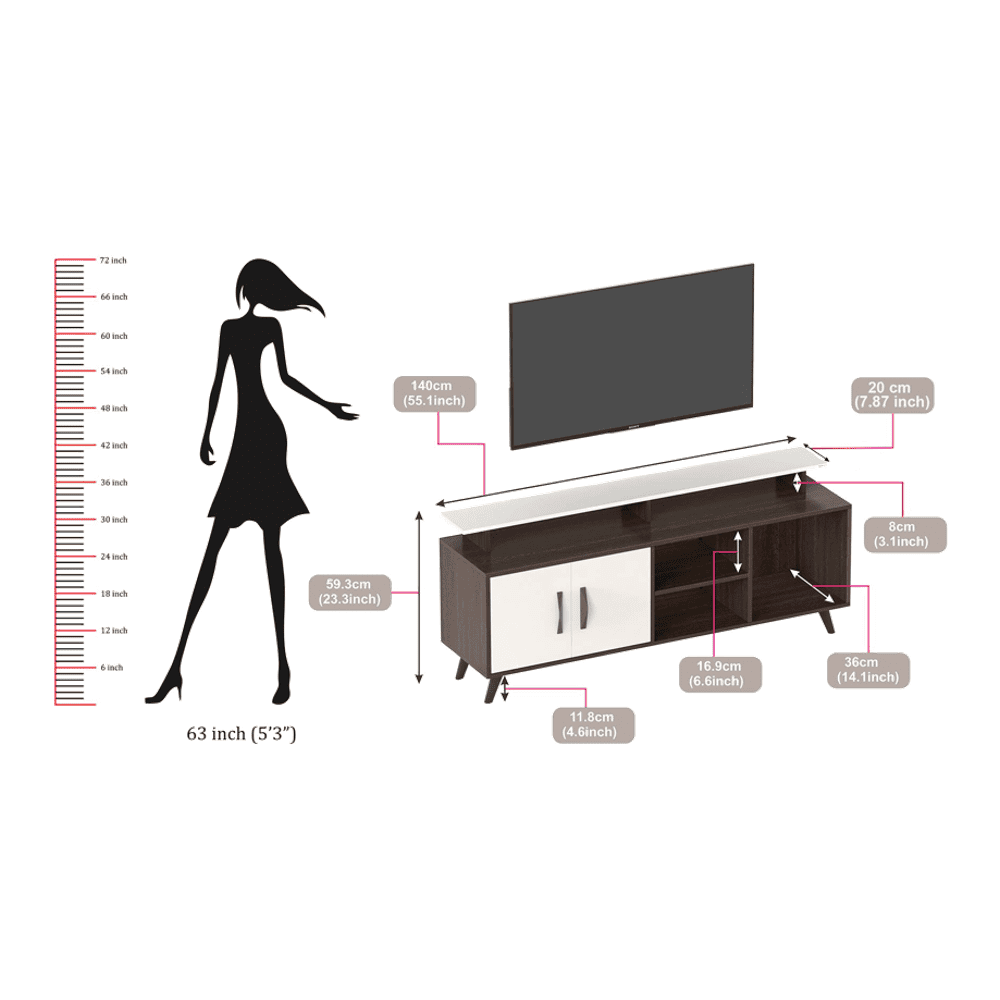Skiddo Floor standing Entertainment TV Unit